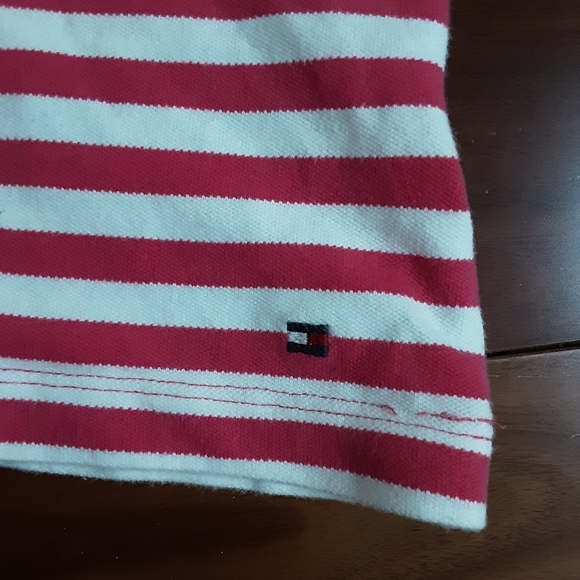 TOMMY HILFIGER GIRLS PINK AND WHITE HALTER TOP 4 - Picture 3 of 4